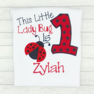 This little ladybug - 1st Birthday Bodysuit