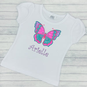 Butterfly Sparkle Name Shirt