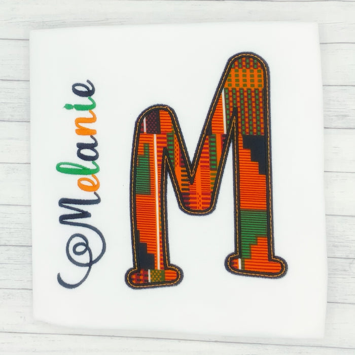 Name Shirt African Print - Girl