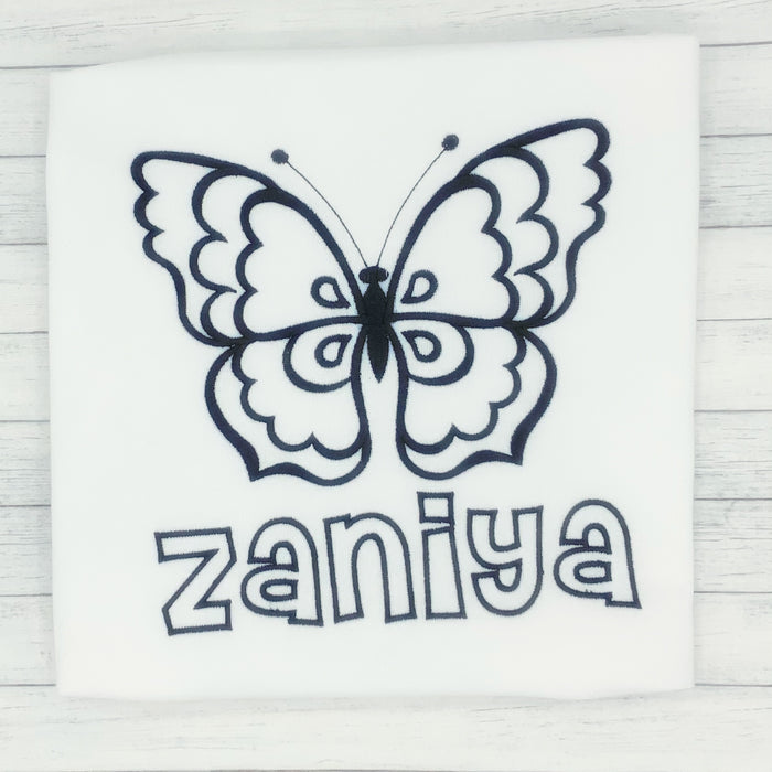 Color Me Embroidery - Butterfly - Washable Markers Included