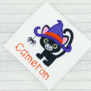Halloween - Black Cat in Witch Hat