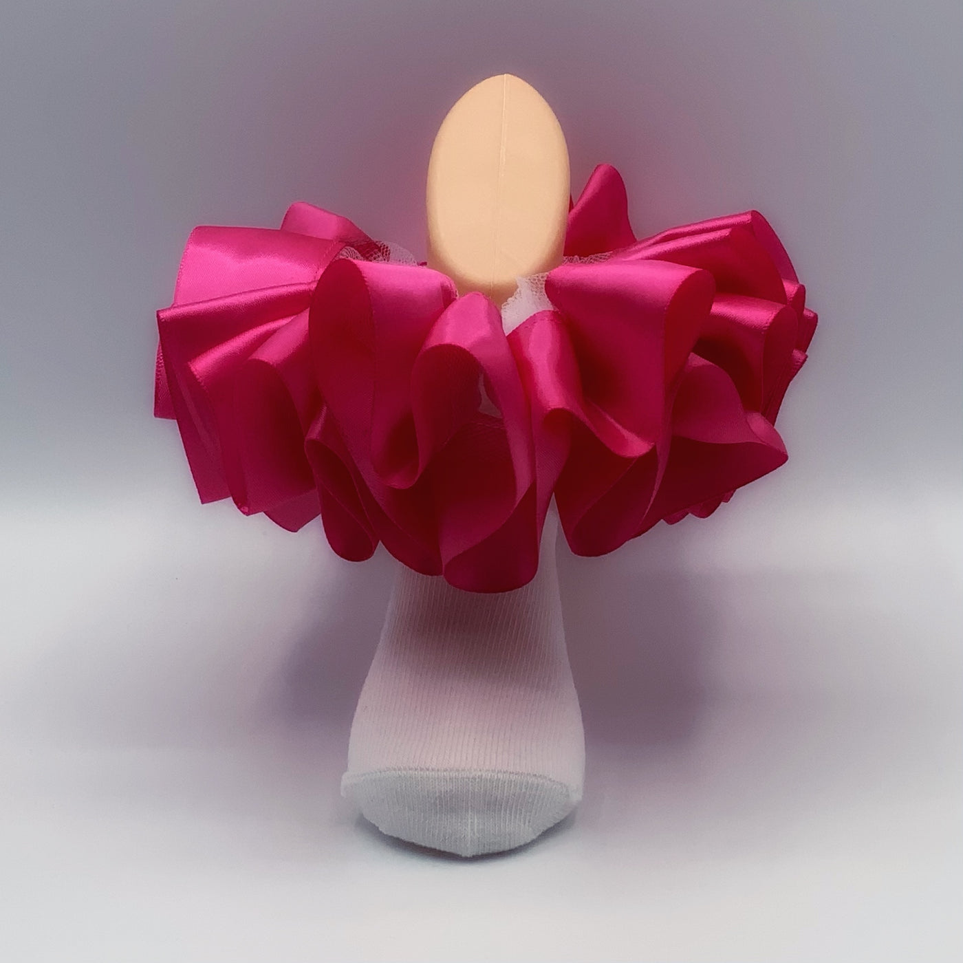 Ruffle Socks - Light Pink Ribbon (detachable) – Ariahnn Designs
