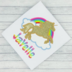 Unicorn Rainbow - Name Shirt